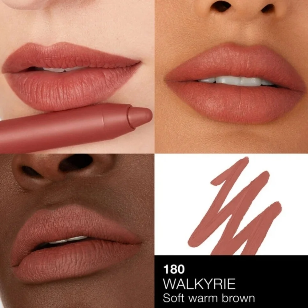 NARS Powermatte High Intensity Lip Pencil: Walkyrie 180 Soft Wm Brown .05oz NIB
